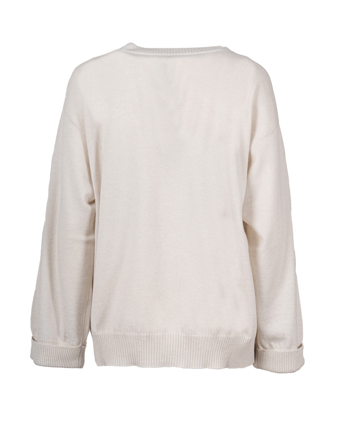 shop BRUNELLO CUCINELLI  Maglia: Brunello Cucinelli maglia in cashmere con Shiny Details.
Girocollo in maglia a coste.
Spalla abbassata.
Maniche con risvolto.
Polsini e fondo in maglia a costina.
Maglia rasata.
Decorazione in monile Nickel-free.
Composizione: 100% CASHMERE. 
Made in Italy.. M12189200-C9588 number 7913208